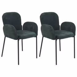 Ensemble de chaises de salle à manger. Donnez de l'allure à votre salle à manger avec cet ensemble de chaises rétro. Revêtues ...