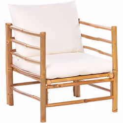 Siège extérieur pour canapé modulable. Créez votre oasis extérieure parfaite avec ce fauteuil en bambou pour ensembles de jar ...