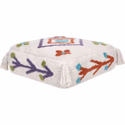 Coussin de sol carré à motif géométrique. Ce coussin de sol coloré sera une merveilleuse addition à la chambre de vos enfants ...