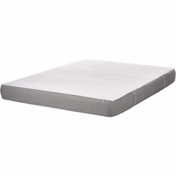 Matelas en mousse et latex en blanc et gris. Améliorez votre expérience de sommeil avec ce matelas en mousse de première qual ...