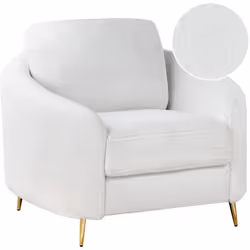 Fauteuil club glamour moderne. Installez-vous confortablement sur ce fauteuil unique aux formes arrondies, qui créera certain ...