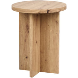 Beliani - Table d'Appoint Moderne en mdf 80 x 80 cm Mobilier de Salon Bois Clair Stanton