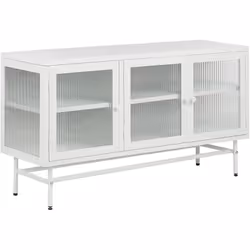 Commode à 3 portes au design industriel. Cette commode combine un style élégant avec une touche industrielle. Fabriquée en ac ...