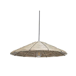 Lampe suspension LUAGAN Osier Naturel