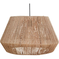 Beliani - Lampe Suspendue Style Boho Naturel Abat-jour en Jute et Base en Métal Birau