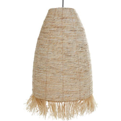 Beliani - Lampe Suspendue Style Boho Naturel Abat-jour en Paille et Base en Métal Tutong