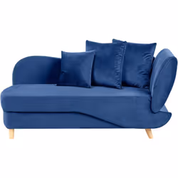 Canapé méridienne avec coffre de rangement. La chaise longue deux places avec rangement est un meuble parfait pour se détendr ...