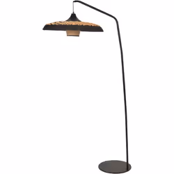 Lampe sur pied avec abat-jour. Illuminez votre espace de vie avec élégance et style grâce à ce lampadaire sophistiqué. Son pi ...