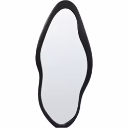 Miroir suspendu moderne. Décorez votre intérieur et agrandissez-le visuellement avec ce miroir mural de forme irrégulière. Do ...
