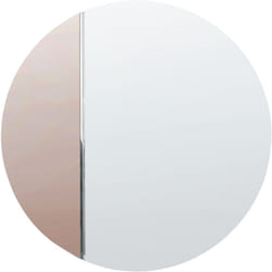 Miroir Mural Moderne Forme Ronde avec Crochets Rose Gold Charron