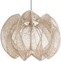 Lampe Suspendue Boho en Corde de Papier Naturel Maninga