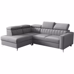 Canapé d'angle Columbus 202, Velutto 16, Fonction de couchage, Boîte de literie, 249x195x80cm Caractéristiques Largeur: 2490  ...