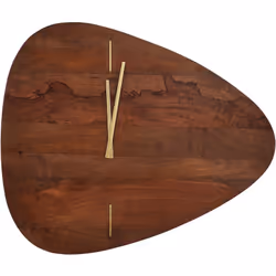 Horloge murale en bois de manguier. Cette élégante horloge murale, fabriquée en bois de manguier, présente un design simple e ...