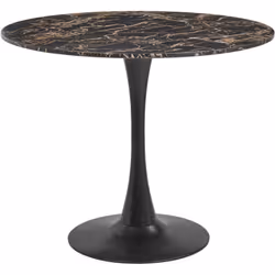 Table ronde avec motif. De forme simple, cette table de salle à manger s'adapte parfaitement à tous les intérieurs modernes,  ...