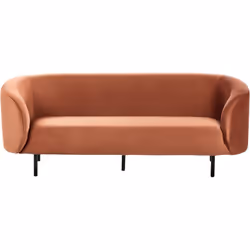 Canapé classique Art Déco. Ce canapé glamour dégage une impression de luxe, avec ses pieds noirs et les courbes douces de sa  ...