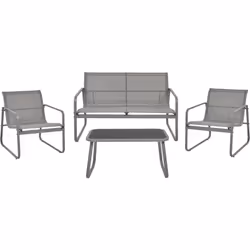 Ensemble d'extérieur de style industriel. Aménagez votre espace extérieur avec cet ensemble de jardin de style industriel, co ...