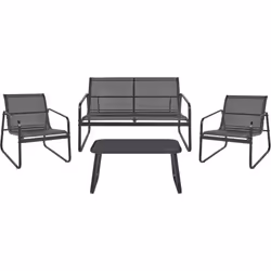 Ensemble d'extérieur de style industriel. Aménagez votre espace extérieur avec cet ensemble de jardin de style industriel, co ...