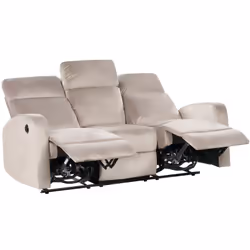 Canapé trois places de relaxation inclinable. Il n'y a pas de meilleur endroit pour se détendre dans votre maison que votre c ...