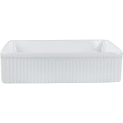 Beliani - Lavabo Moderne en Céramique Brillant 50 x 34 cm Salle de Bain Blanc Geldo