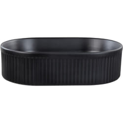 Beliani - Lavabo Moderne en Céramique 49 x 31 cm Salle de Bain Noir Geldo