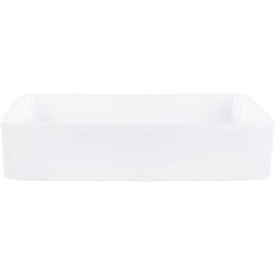 Lavabo en Céramique Rectangulaire 51 x 34 cm Classique Blanc Chivana