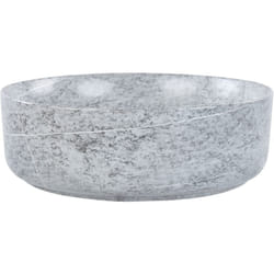 Beliani - Lavabo en Céramique 37 cm Rond Mat Vasque Evier Salle de Bain Effet Granite Gris Gudar
