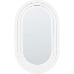 Beliani - Miroir Mural Décoratif Moderne 43 x 69 cm Métal Blanc Massilly