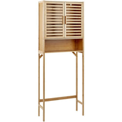 Beliani - Etagère en Bambou Salle de Bain Rangement Bois Clair Okarche