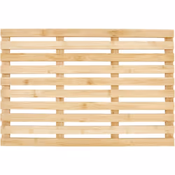 Tapis de bain en bois. Ce tapis de bain est magnifiquement fabriqué en bambou naturel, offrant une touche d'élégance écologiq ...
