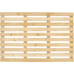 Tapis de Bain en Bambou 53 x 36 cm Accessoires de Salle de Bain Bois Clair Bartow