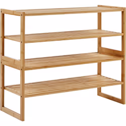 Etagère de salle de bains à 4 niveaux. Cette élégante étagère à 4 niveaux, fabriquée en bambou respectueux de l'environnement ...