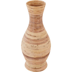 Beliani - Vase Décoratif en Rotin Tressé 70 cm Naturel Boho Rustique Trinisa