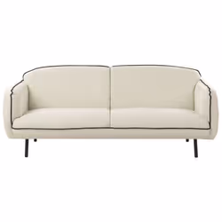Canapé TONSBERG Tissu Beige clair 3 places