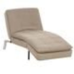 Chaise longue LOIRET Tissu Beige
