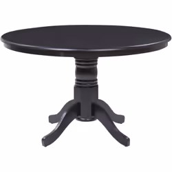 Table de salle à manger classique avec pied central en bois. Cette table de repas d'inspiration vintage est un vrai bijou cap ...