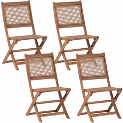 Chaises pliantes pour l'extérieur. Transformez votre balcon en un lieu confortable avec notre lot de quatre chaises pliantes  ...