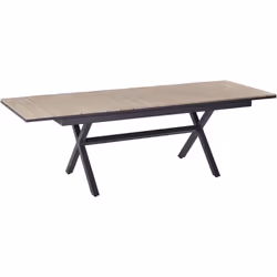 Table de jardin avec plateau extensible. Idéale pour les grands rassemblements, cette table de salle à manger d'extérieur ext ...