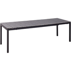 Beliani - Table de Jardin à Rallonge en Aluminium 198/248 x 90 cm Meubles Mobilier d'Extérieur Gris Tofane