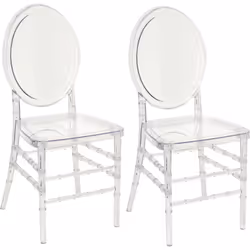 Ensemble de chaises de banquet modernes. Cet ensemble de deux chaises de salle à manger confortables allie un aspect classiqu ...