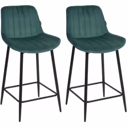 Ensemble de chaises de comptoir sans accoudoirs. Ajoutez du style à votre salle à manger avec cet ensemble chic de deux chais ...