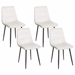 Ensemble de chaises de repas modernes. Cet ensemble de quatre chaises de salle à manger est une combinaison de style et de co ...