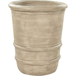 Beliani - Pot de Fleurs Traditionnel en Terre Cuite 43 cm pour l'Extérieur et Intérieur Beige Lilium