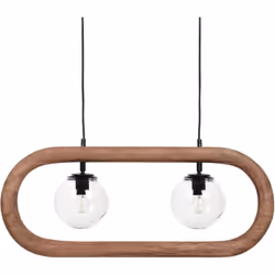 Lampe suspendue en bois. Si vous souhaitez ajouter une touche de sophistication à votre espace, ne cherchez plus : cette lamp ...