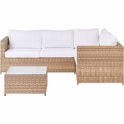 Salon d'extérieur modulaire. Créez un espace extérieur accueillant avec ce canapé modulaire intemporel. Le canapé d'angle de  ...