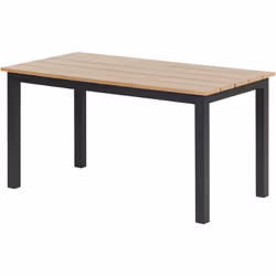 Table d'extérieur en bois plastique. Améliorez vos moments passés à l'extérieur grâce à cette table basse pratique et élégant ...