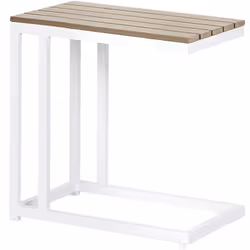 Table d'appoint d'extérieur en bois plastique. Cette table d'appoint pratique et élégante vous permettra de passer plus de te ...