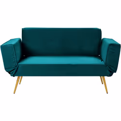 Canapé convertible avec accoudoirs réglables. Ce magnifique canapé allie les tendances modernes à des accents glamour, ce qui ...