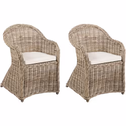 Chaises en rotin pour l'intérieur et l'extérieur. L'aspect classique et le beau design de ces chaises fabriquées à la main en ...