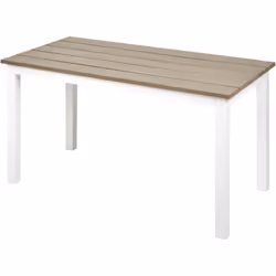 Table d'extérieur en bois plastique. Améliorez vos moments passés à l'extérieur grâce à cette table basse pratique et élégant ...