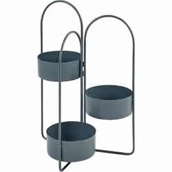 Jardinière sur pied à 3 étages. Ce support de plantes polyvalent offre à la fois style et fonctionnalité, avec trois jardiniè ...